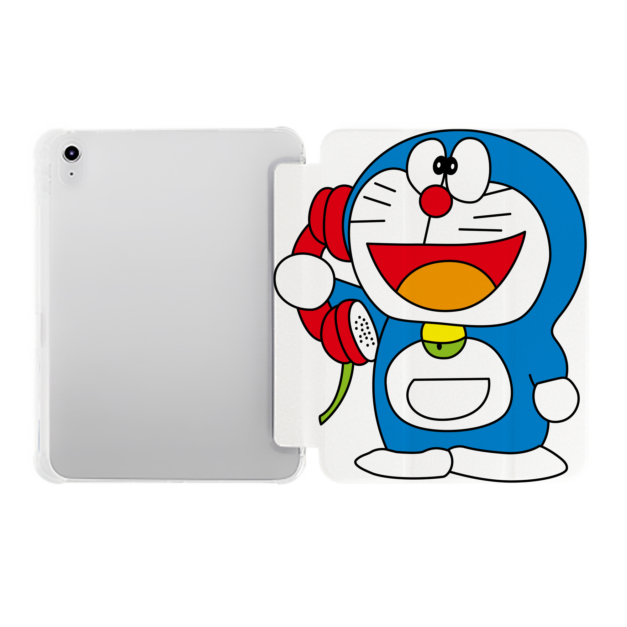 （画像用） ドラえもん Doraemon IPad ケース ペン収納付き 三つ折りスタンド PUレザー×シリコン 対応機種9.5/10.5/10.9インチ